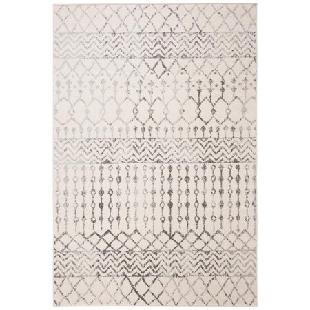 Safavieh 3 x 5 ft. Tulum Power Loomed Rectangle Area Rug Ivory & Grey TUL270A-3